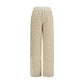 Beige Polyester Joggers (Workout Pants)