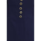 Blue Silk Casual Dress