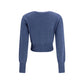 Blue Silk Cardigan