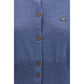 Blue Silk Cardigan