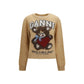 Beige Polyamide Sweatshirt