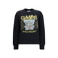 Black Recycled Wool Sweatshirt