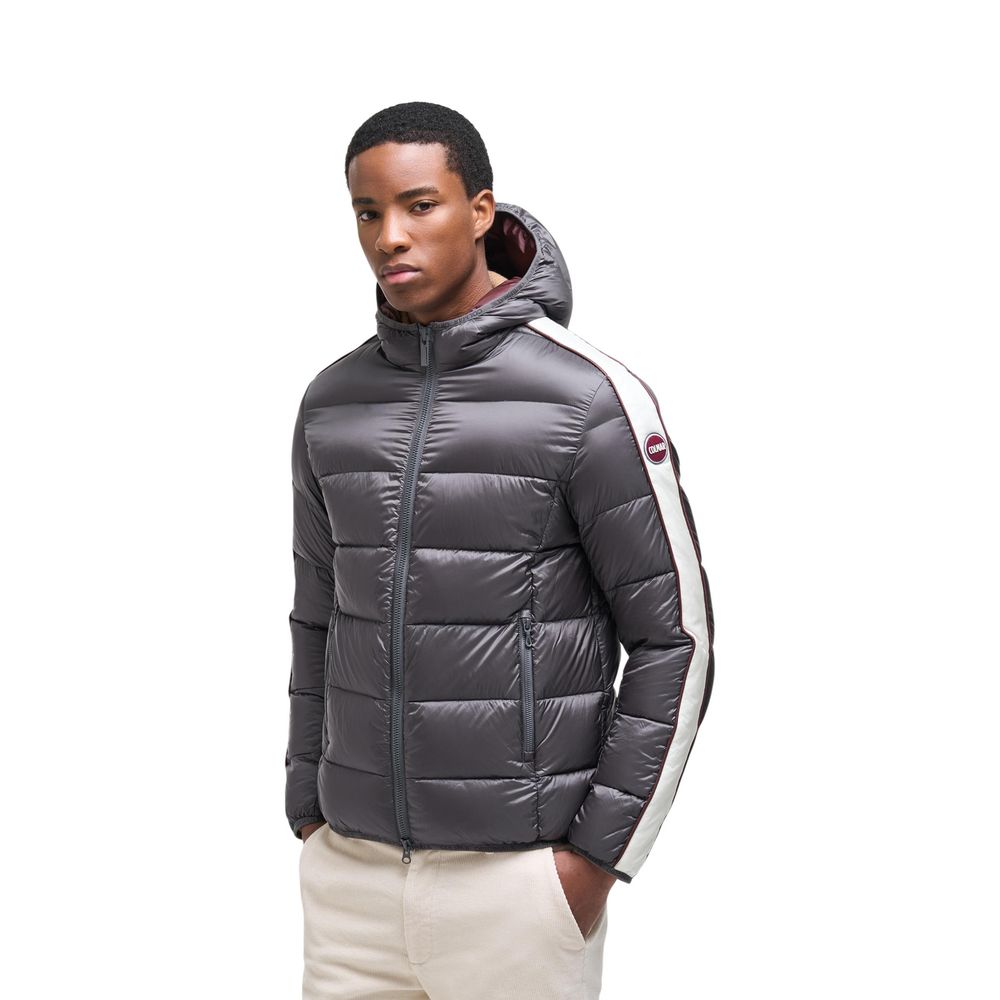 Beige Polyamide Full-Length Jacket