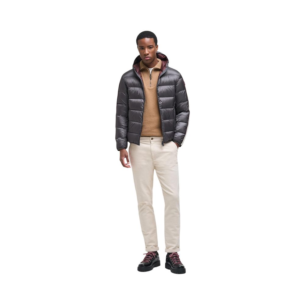 Beige Polyamide Full-Length Jacket