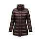 Brown Polyamide Full-Length Jacket