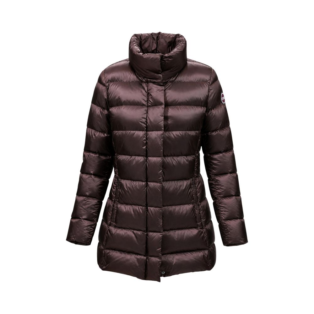 Brown Polyamide Full-Length Jacket