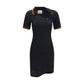 Black Cotton Casual Dress