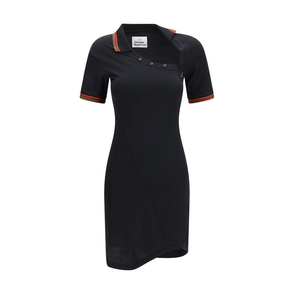 Black Cotton Casual Dress