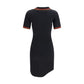 Black Cotton Casual Dress