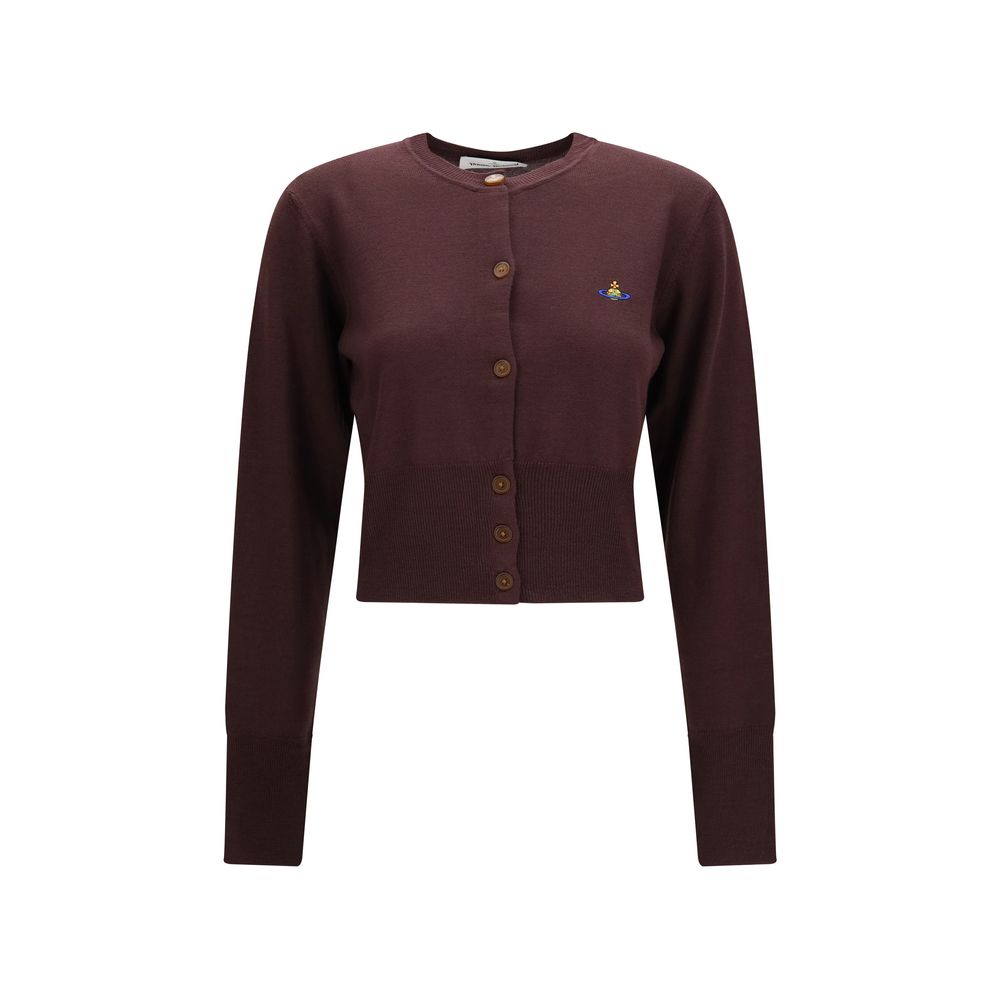 Purple Silk Cardigan