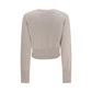 Beige Silk Cardigan