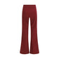 Bordeaux Viscose Casual Pants