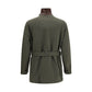 Bicolor Cotton Full-Length Jacket