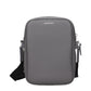Gray Leather Crossbody Bag