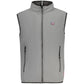 Gray Polyester Men's Vest