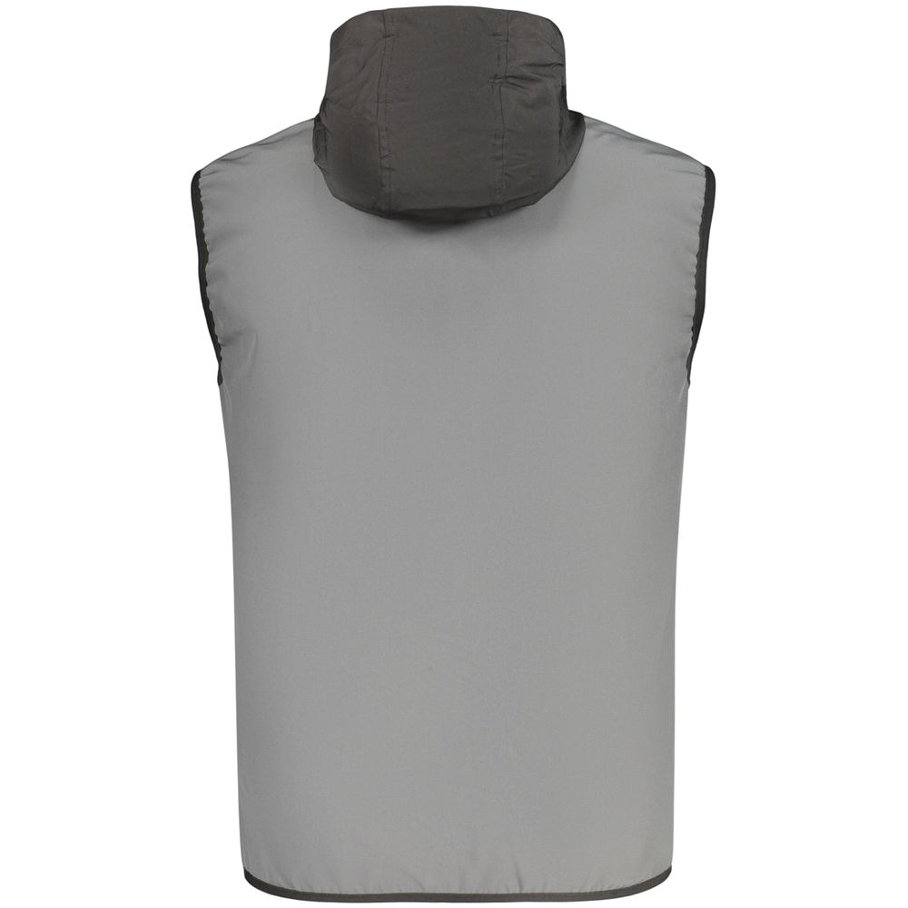 Gray Polyester Men's Vest