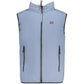 Azzurro Poliestere Mens Vest