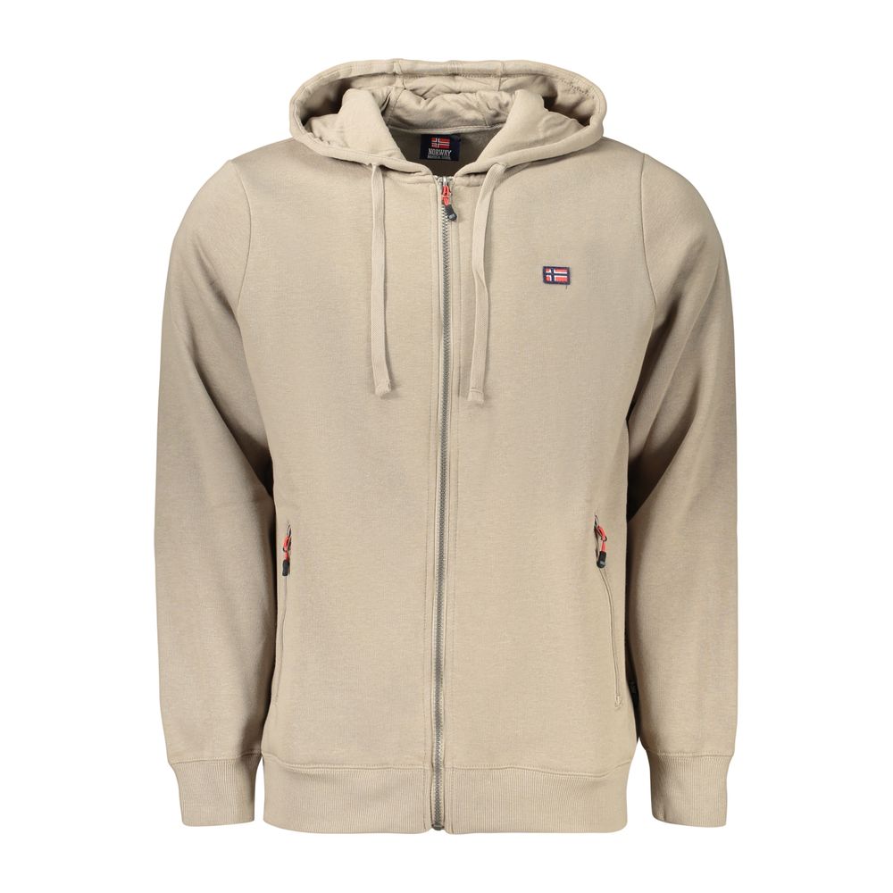 Brown Cotton Menswear Hoodie