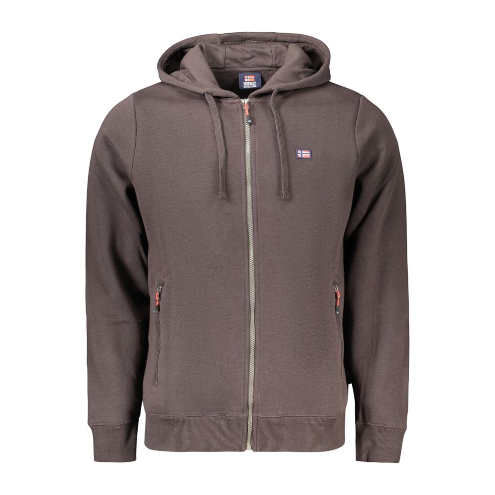 Brown Cotton Men's Sweatshirt