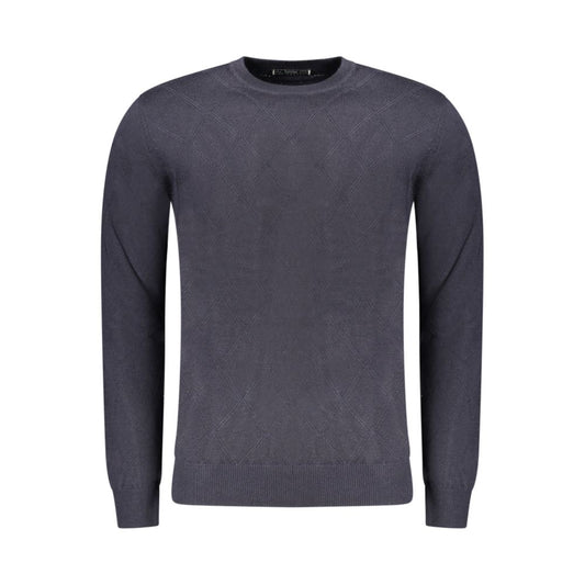 Blue Polyester Men's Sweater