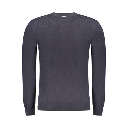 Blue Polyester Men's Sweater