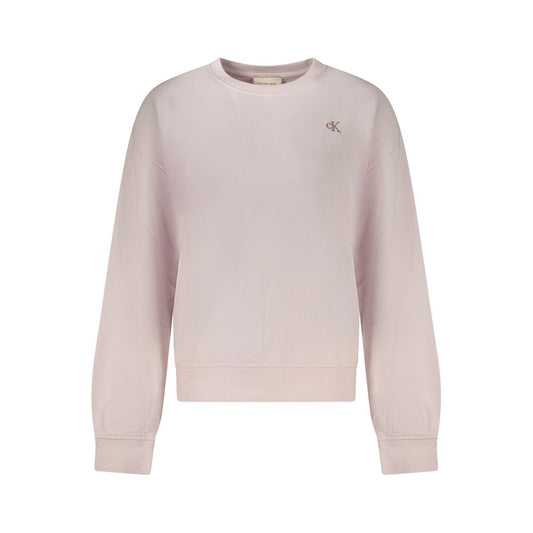 Pink Cotton Women's Sweatshirt