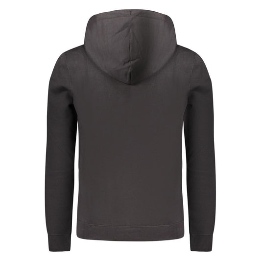 Black Cotton Men's Sweatshirt
