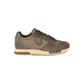 Brown Polyester Athletic Sneakers
