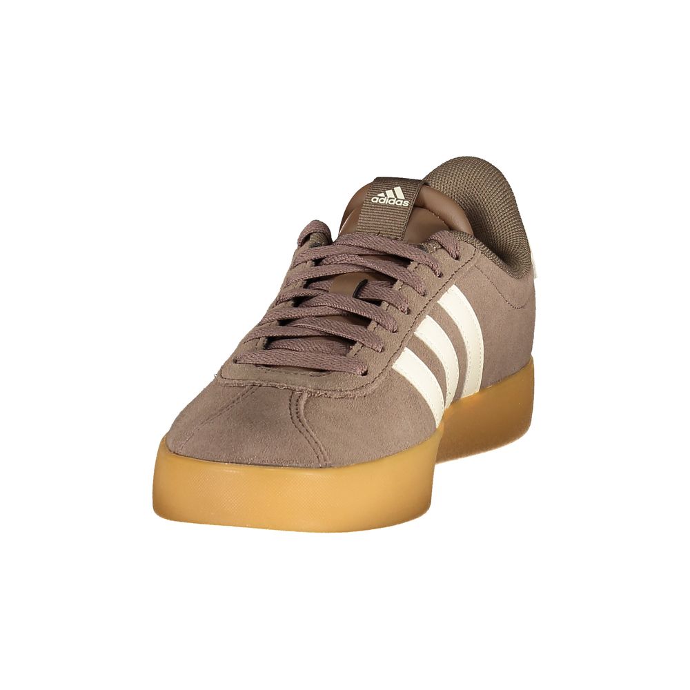 Brown Polyester Athletic Sneakers