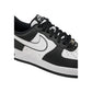 Black And White Leather Low Top Sneakers