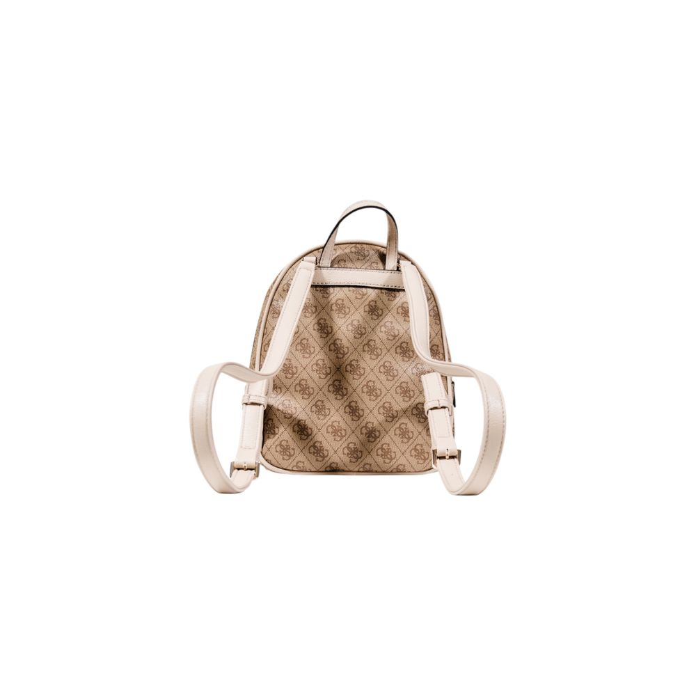 Beige Polyethylene Backpack