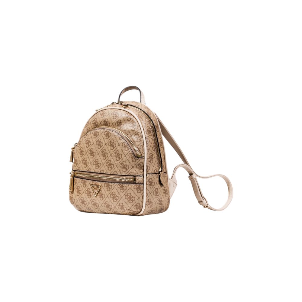 Beige Polyethylene Backpack
