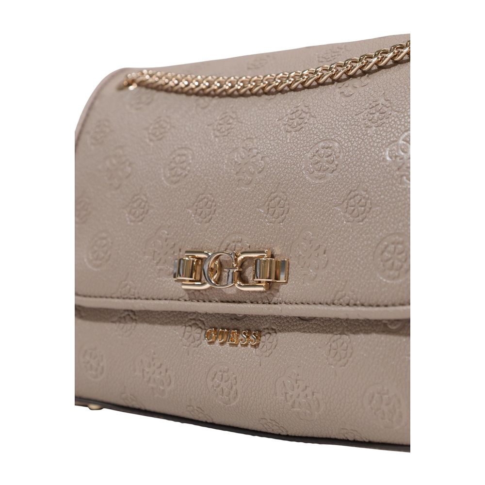 Beige Polyethylene Handbag