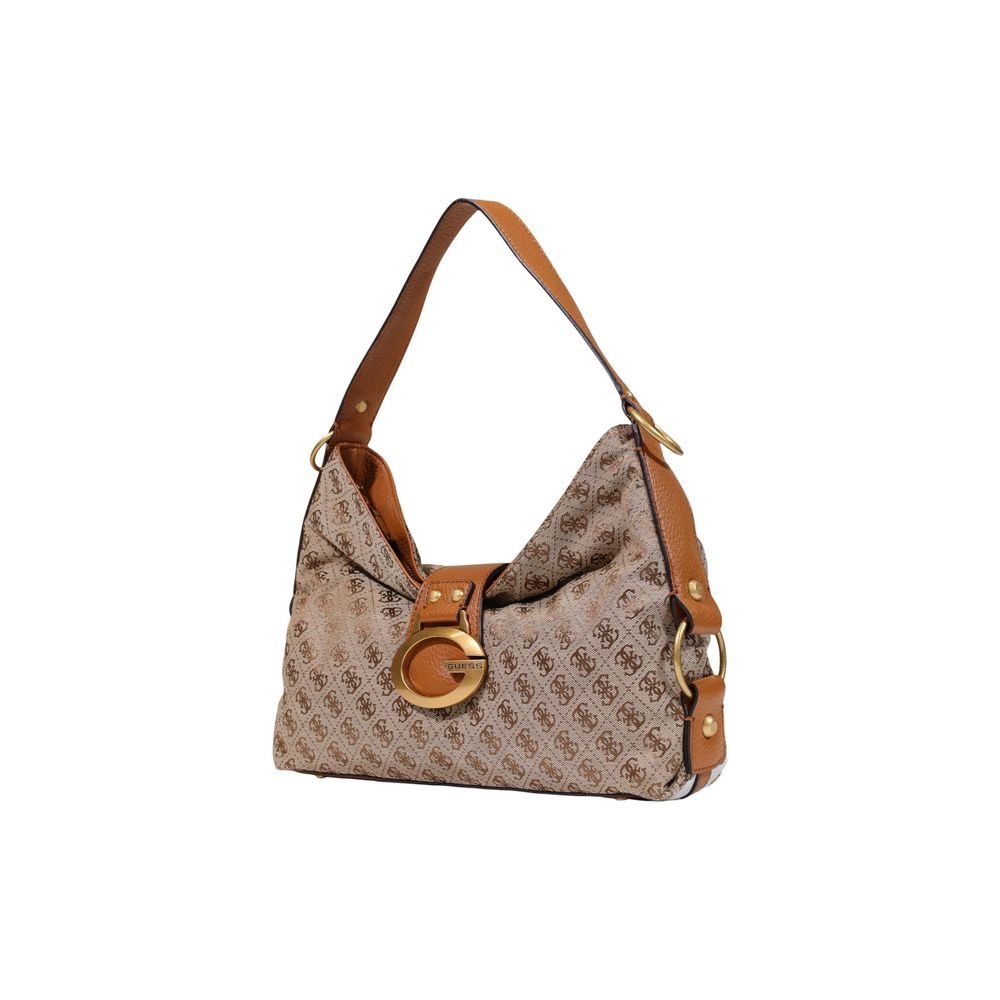 Beige Polyester Handbag