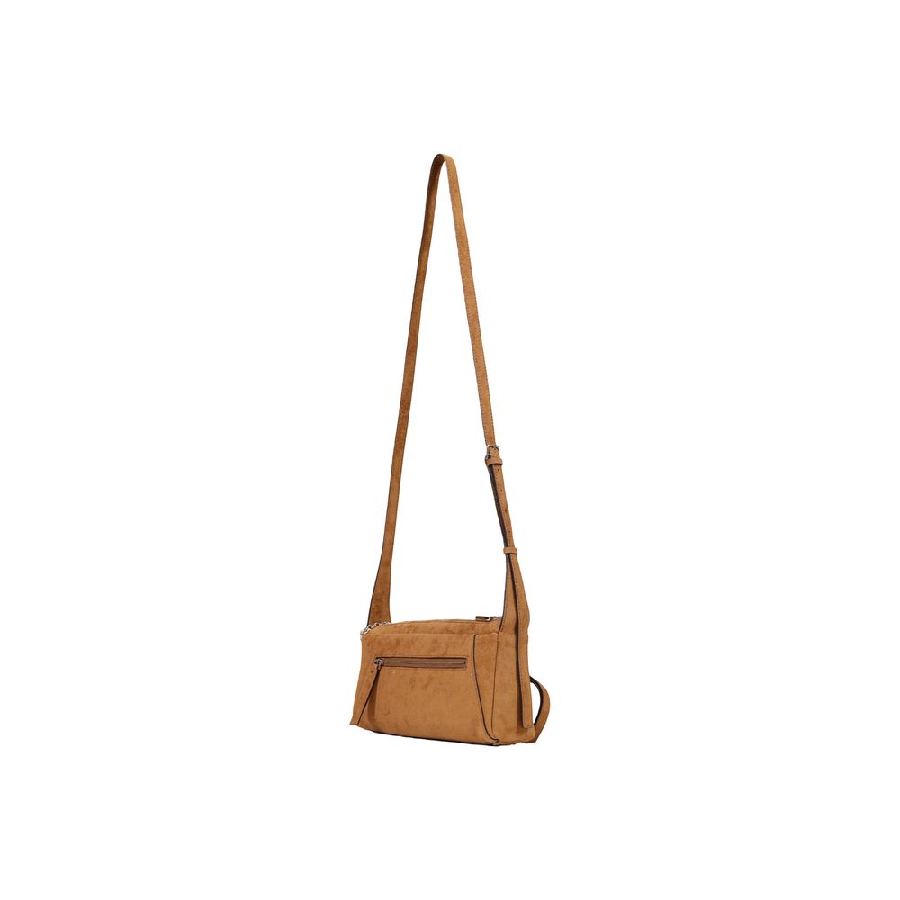 Brown Polyester Handbag