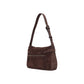 Brown Polyester Handbag