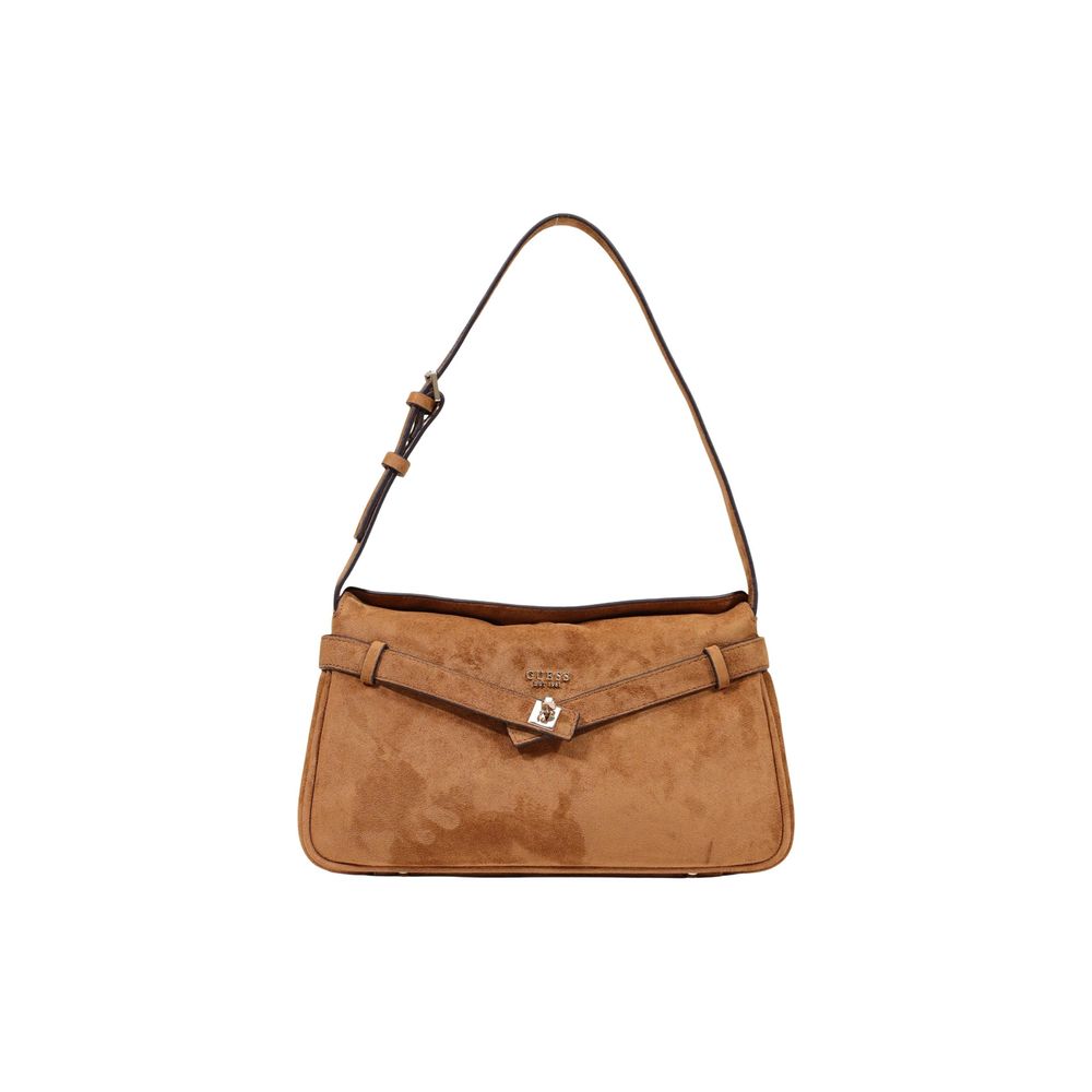 Brown Polyester Handbag