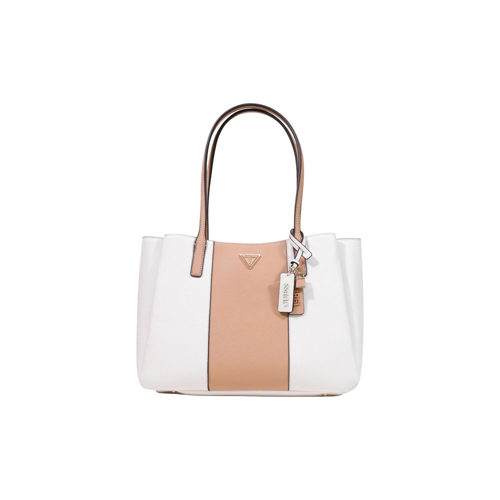 Beige Polyethylene Handbag