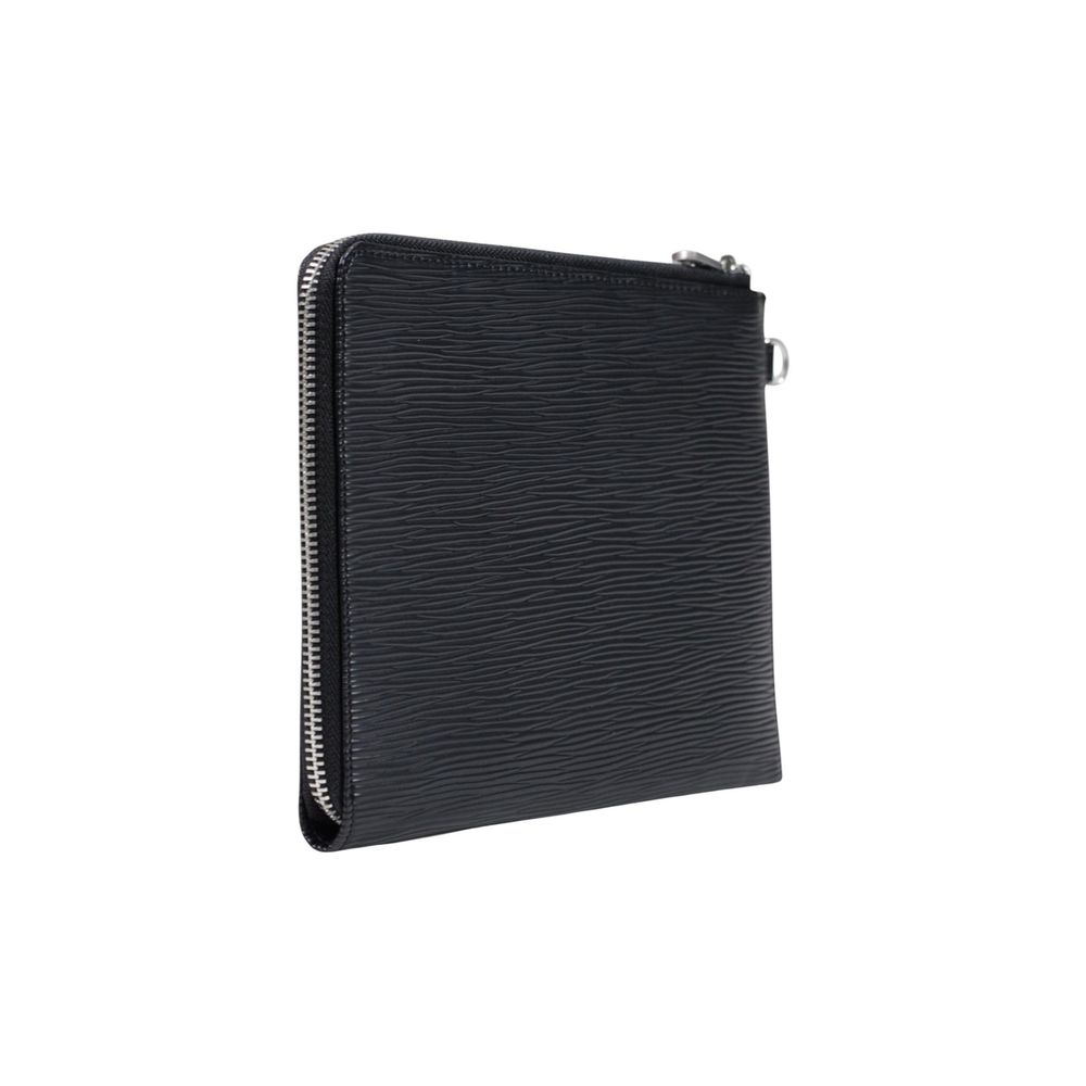 Black Polyethylene Clutch Bag