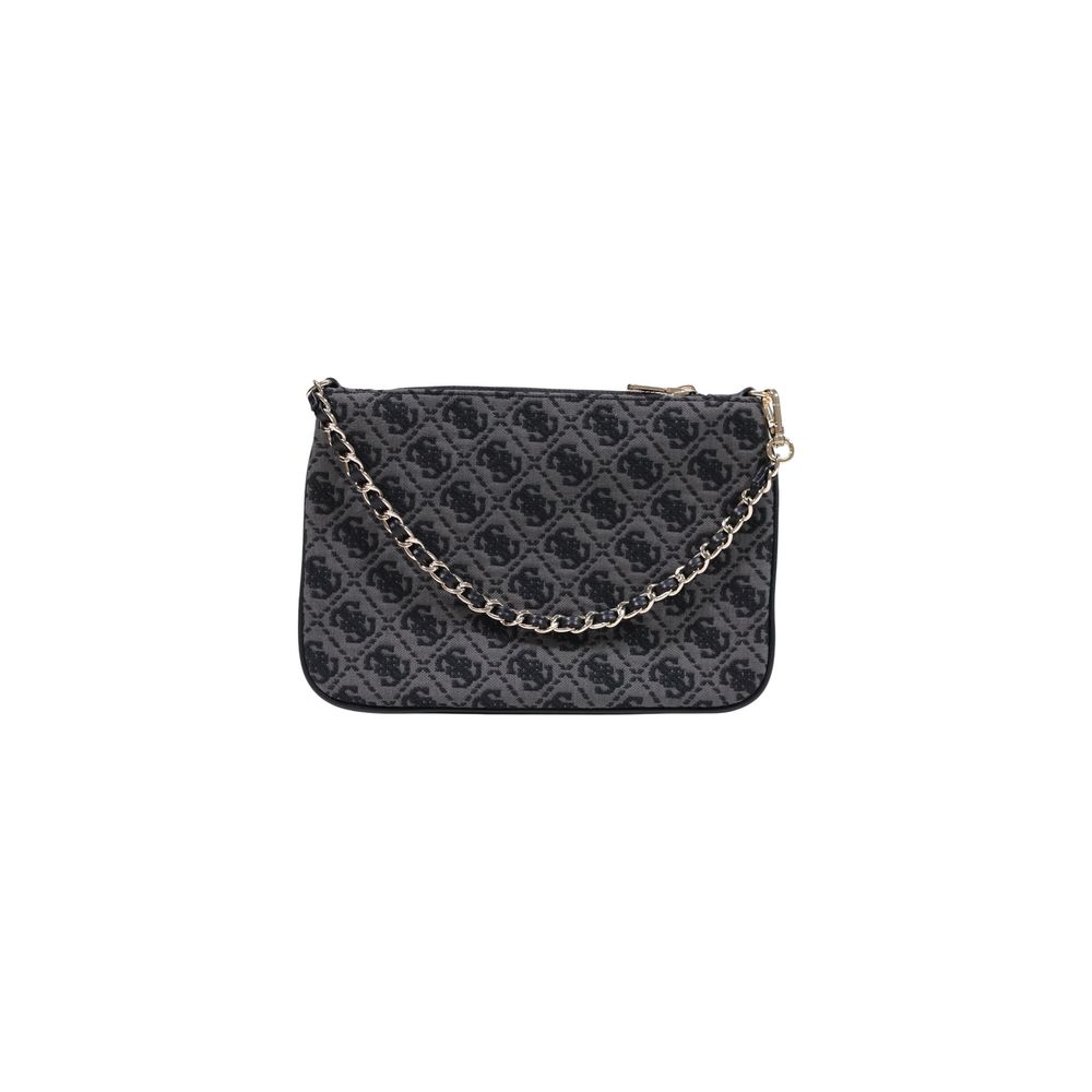 Gray Polyester Handbag