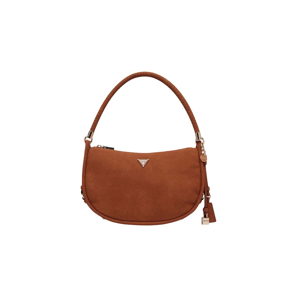 Brown Suede Leather Handbag