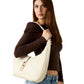 Cream Polyethylene Handbag