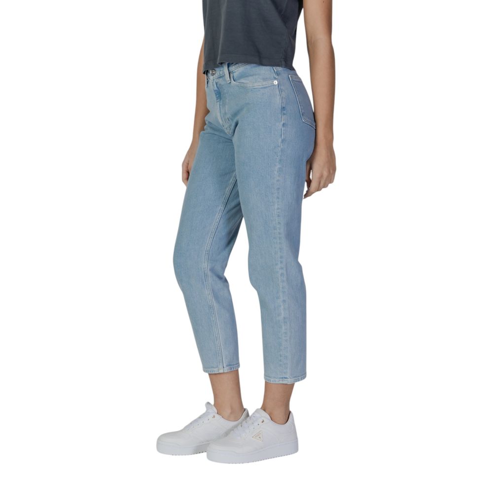 Light Blue Cotton Mom Jeans