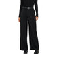 Black Recycled Polyester Casual Pants