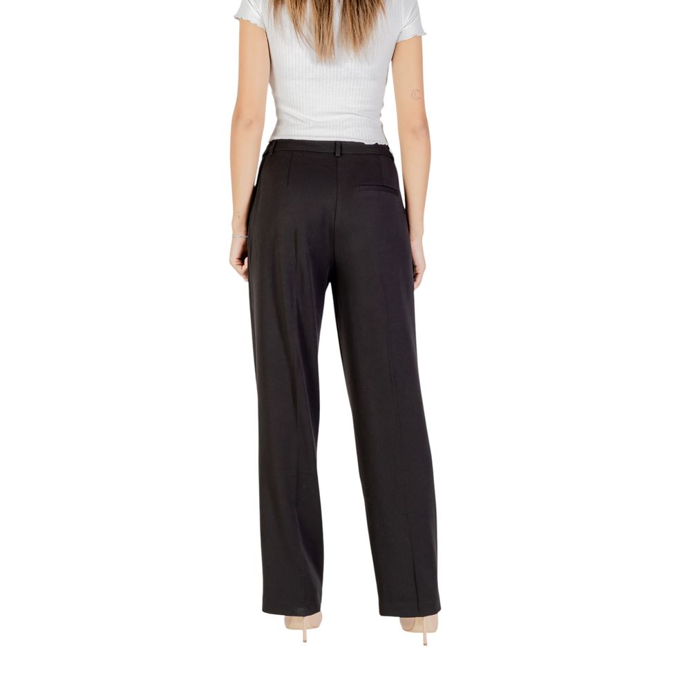 Black Recycled Polyester Dress Pants