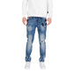 Blue Cotton Skinny Jeans