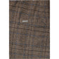 Brown Polyester Casual Pants