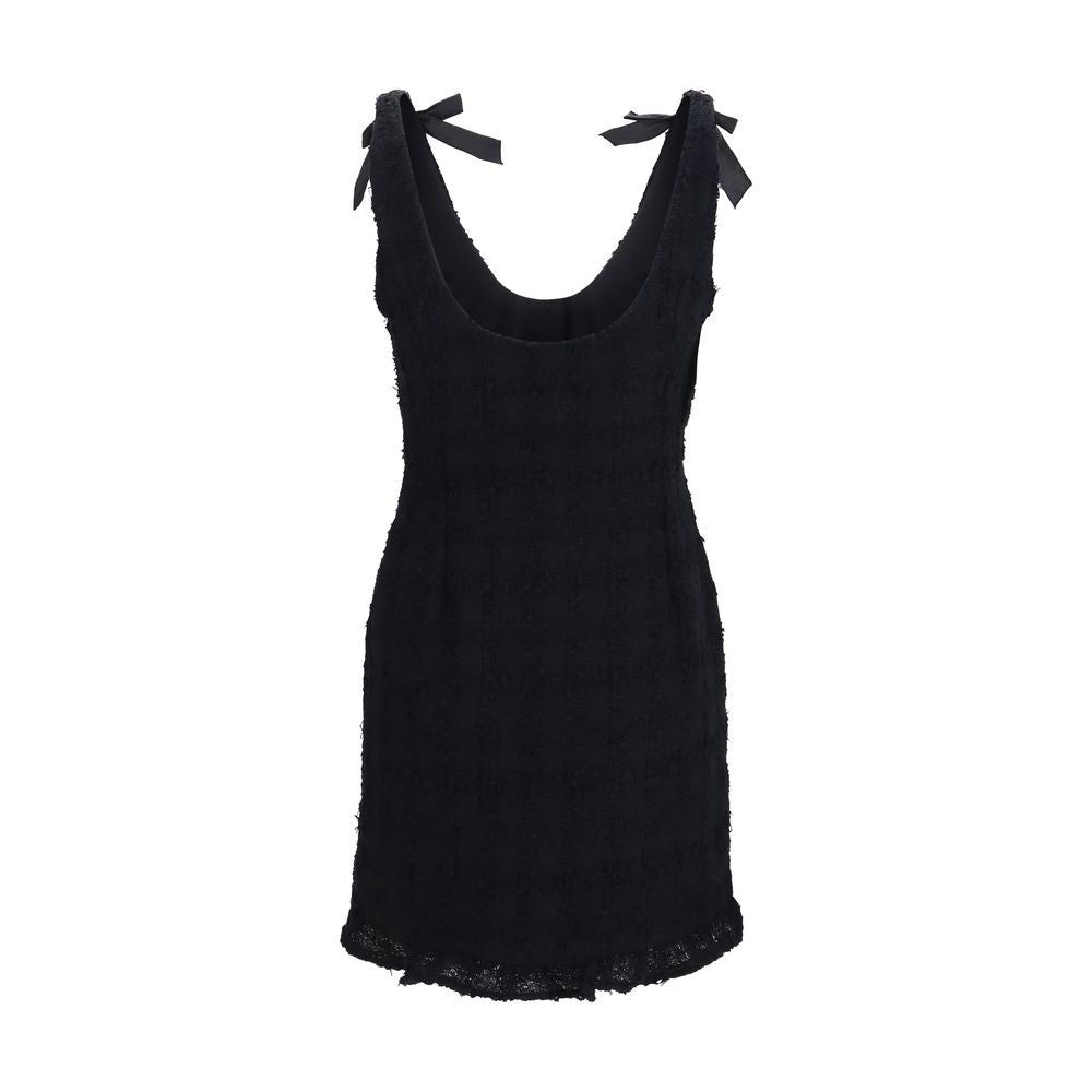 Black Cotton Casual Dress