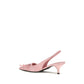 Multicolor Satin Mid Heel Pumps