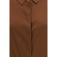 Brown Silk Blouse
